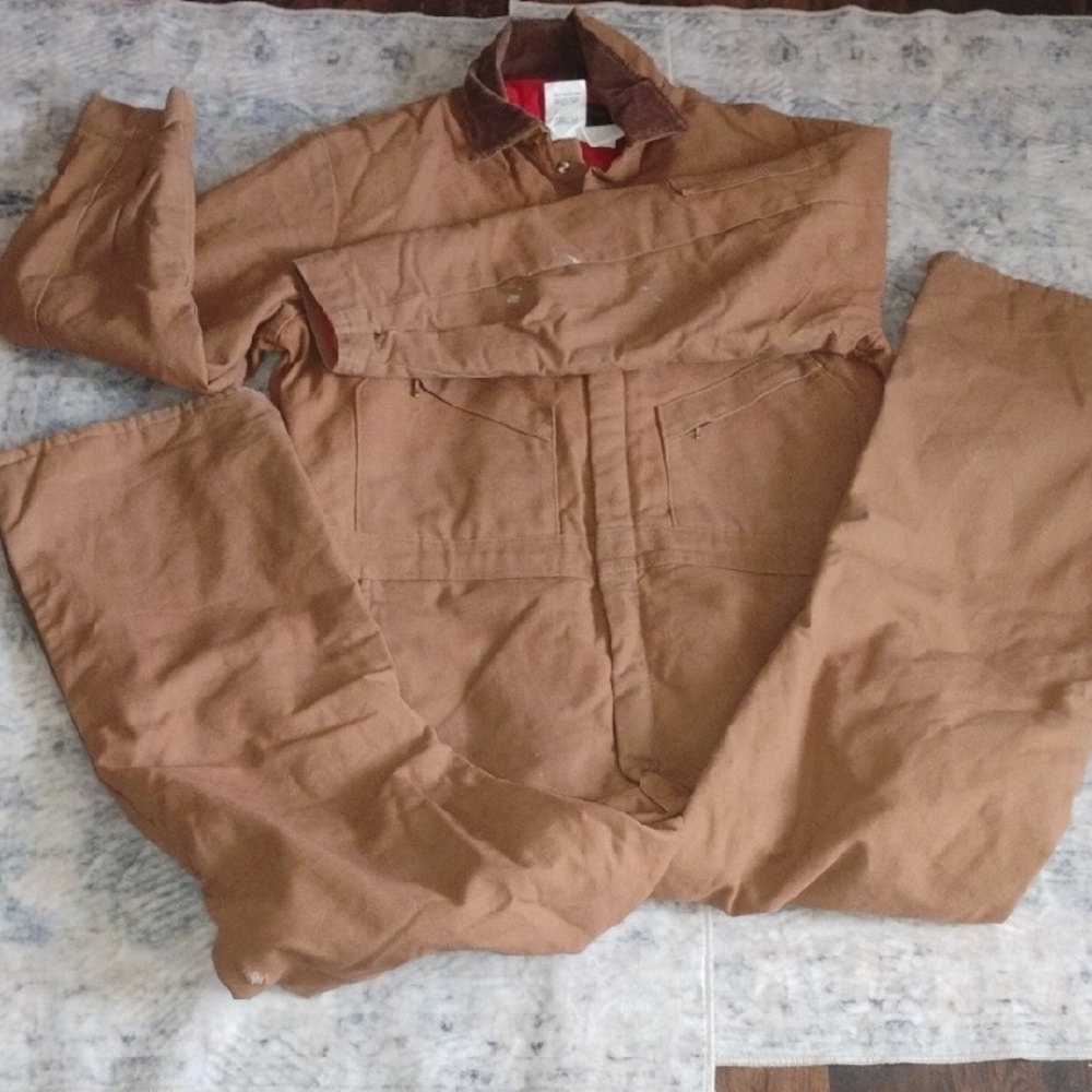 Men's Brown Work Oberallas